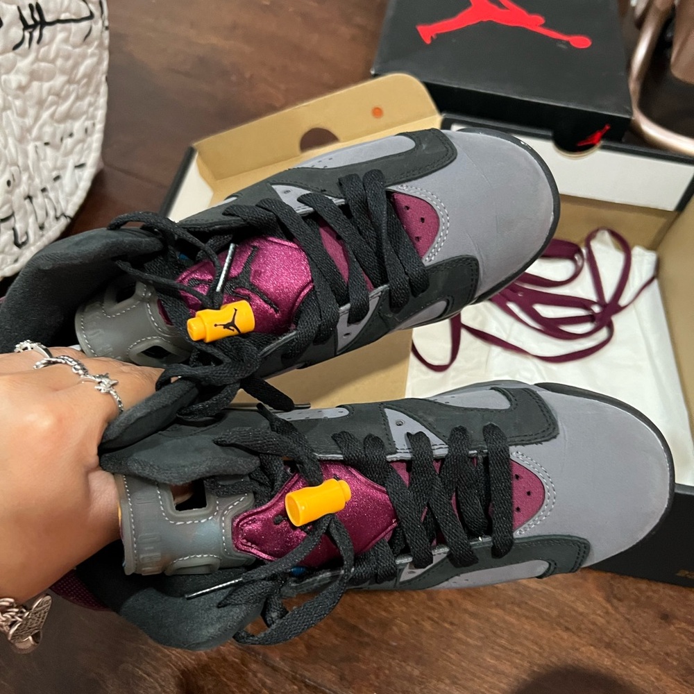 Jordan Kids Sneakers in Gray and Purple